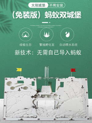 蚂蚁城堡蚁后繁殖对战版蚁窝生态箱大型饲养盒蚂蚁工坊庄园宠物巢