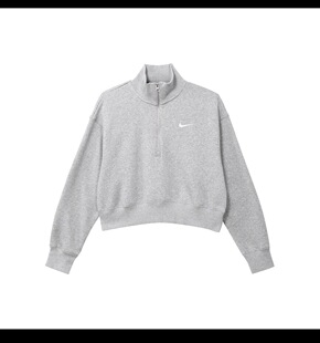 Polo衫 长袖 SportswearPhoenix短款 丁浩 灰DQ5768 063 女款 Nike