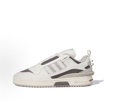 adidas originals FORUM LOW皮革篮球风板鞋灰白IG3761 毅博仓