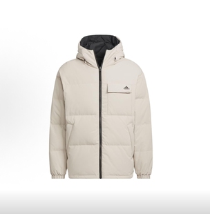 adidas Reversible Down Jacket 防风连帽运动夹克羽绒服 漯河仓