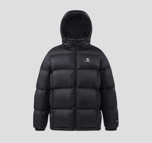 男女同款 M34CR07674B 小朱 拉链连帽百搭休闲运动羽绒 CAMEL骆驼