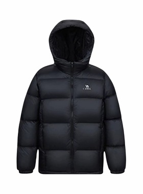 Camel/骆驼户外防风白鸭绒羽绒服 黑色 M33CR07131B RX仓
