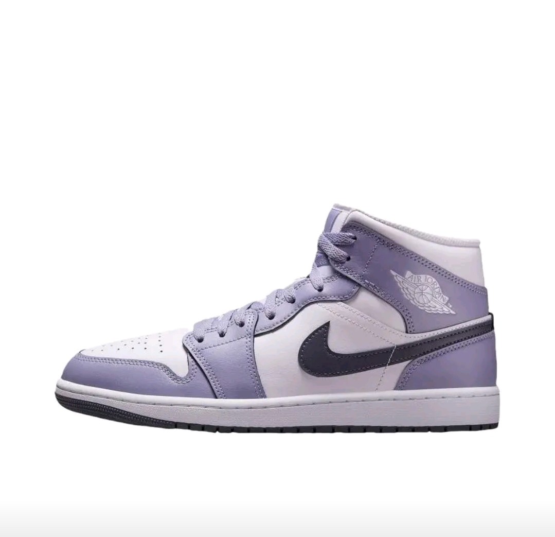 耐克Air Jordan 1复古潮流运动休闲鞋中帮/白紫DQ8426-145博隆w,运动鞋new,板鞋,淘宝优惠券,粉丝福利购,淘宝优惠卷