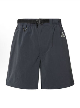 Nike ACG系列 纯色松紧徒步宽松休闲短裤 男款 闪电蓝 BCL仓
