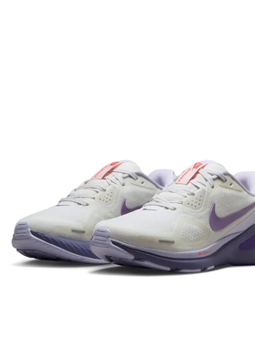 Nike Zoom 跑鞋 百搭防滑耐磨低帮 女款/白色/紫色  -毅博仓