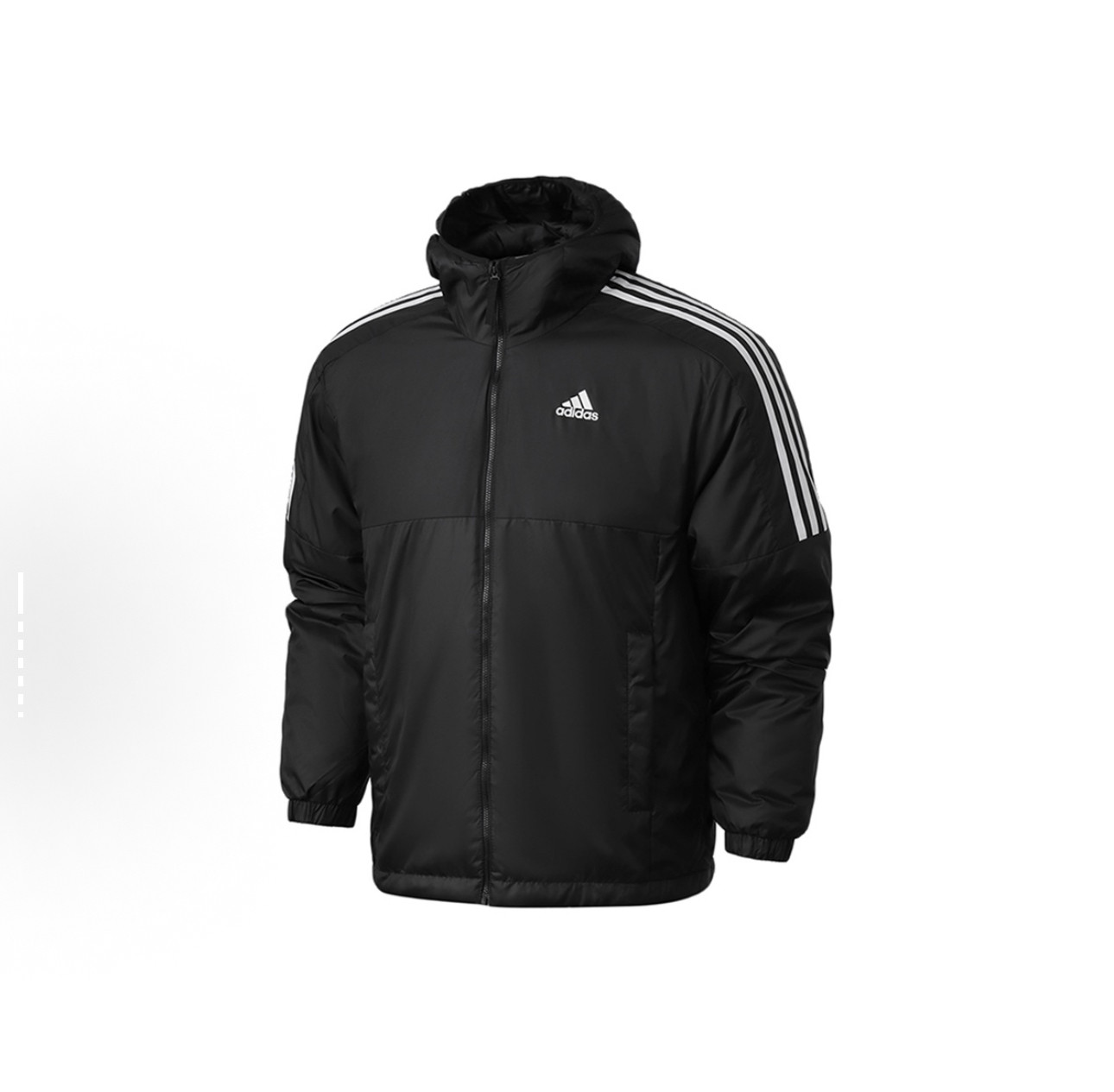 阿迪达斯冬季运动休闲连帽保暖棉衣外套GH4601 乔治