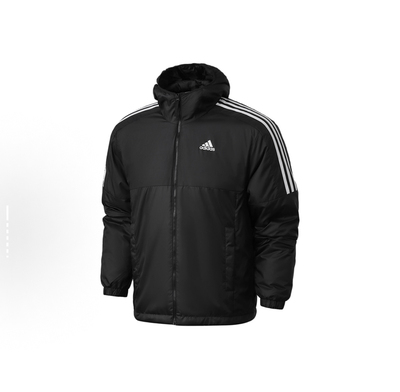 阿迪达斯冬季运动休闲连帽保暖棉衣外套GH4601 乔治