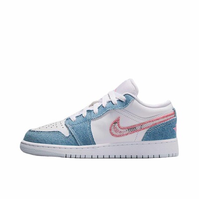 Nike Air Jordan 1 Low AJ1白蓝红复古篮球鞋 武汉4仓 极速发货