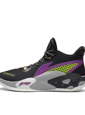 李宁 反伍Badfive 暴风 实战 篮球鞋 黑色ABFS009-1湖北48仓