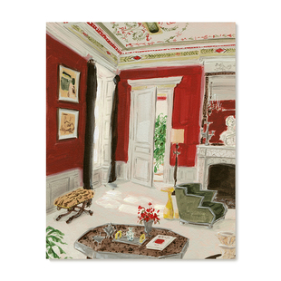 【特惠捡漏】Yukiko Noritake插画复刻艺术版画复古法式装饰画芯