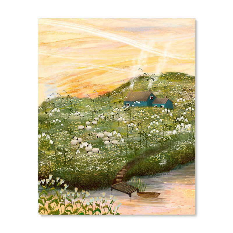 【特惠捡漏】插画师Laivi Poder复刻艺术版画治愈系田园装饰画芯