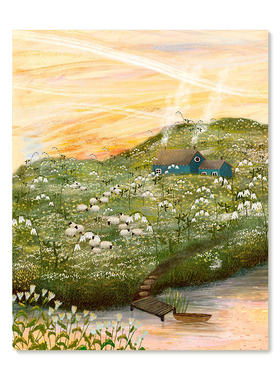 【特惠捡漏】插画师Laivi Poder复刻艺术版画治愈系田园装饰画芯