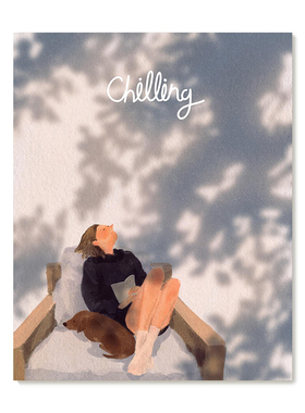 【特惠捡漏】插画师Subin复刻艺术版画清新韩系治愈风景装饰画芯