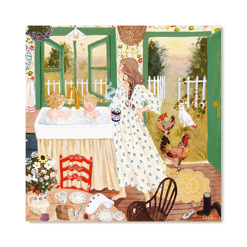 【特惠捡漏】插画师Lore Pemberton复刻艺术版画治愈复古装饰画芯