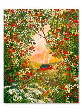 【特惠捡漏】插画师Laivi Poder复刻艺术版画治愈系田园装饰画芯