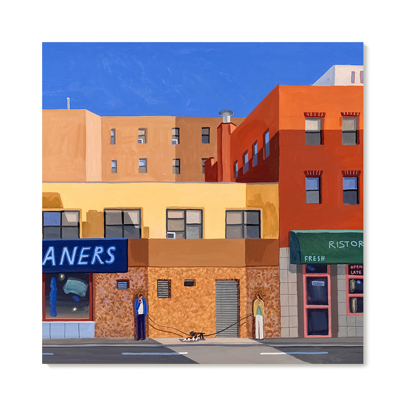 【特惠捡漏】插画师Seula Yi复刻艺术版画治愈系街景情侣装饰画芯