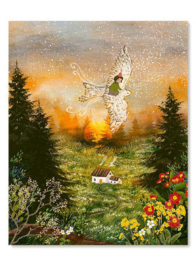 【特惠捡漏】插画师Laivi Poder复刻艺术版画治愈系田园装饰画芯