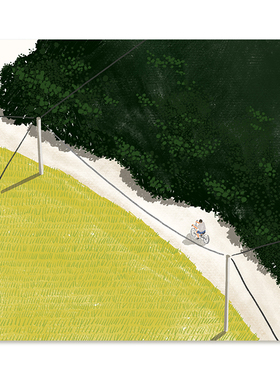 【特惠捡漏】插画师Subin复刻艺术版画清新韩系治愈风景装饰画芯