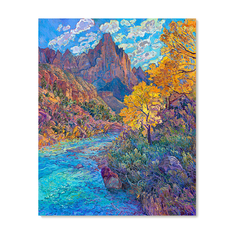 【特惠捡漏】Erin Hanson油画家复刻艺术版画印象派风景装饰画芯