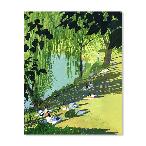 【特惠捡漏】插画师Park Hye复刻艺术版画清新治愈系风景装饰画芯