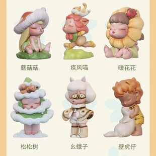 现货白夜童话番外风语森林潮玩盲盒娃娃手办网红可爱摆件女生礼物