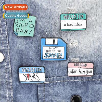 creative cartoon exquise book disk convenient stickers brooc