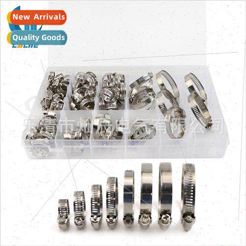 102pcs boxed hoops stainless steel American hose clamps hose