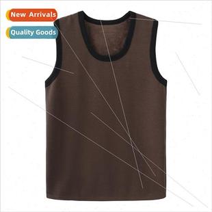 Padded and thickened thermal undershirt men Slim fall and wi