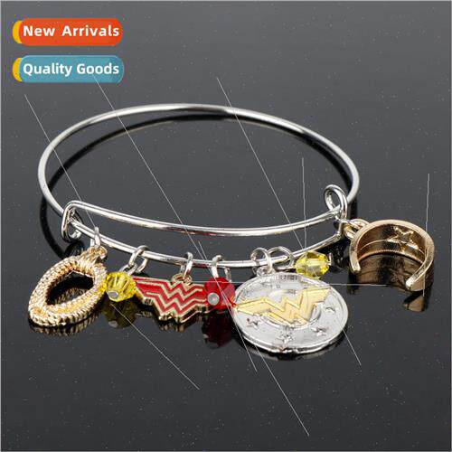 Movie  Avengers heroes Wonder Woman bracelet DIY metal combi