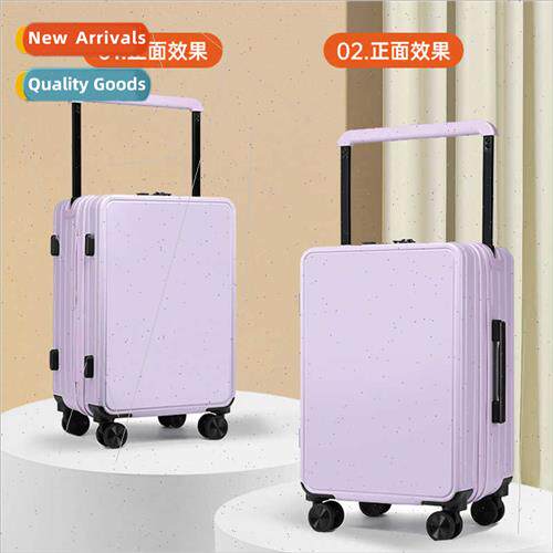 New PC double front center wide trolley luggage 20 inch stud