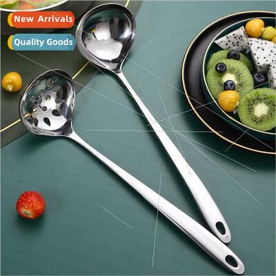 Stainless steel hot pot spoon heart-shaped soup ladle funnel