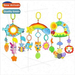 soothing hanging plush toys bab Rainbow bed stroller