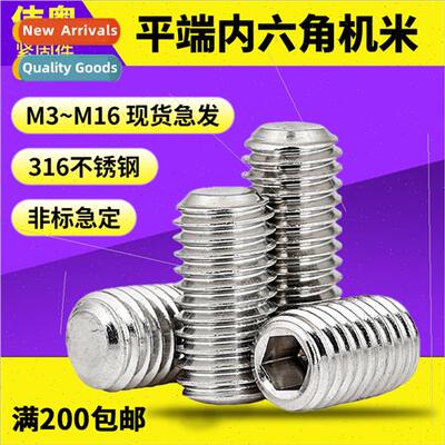 316 hexagon socket set screws DIN913 machine meter headless