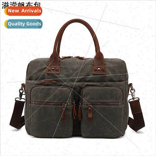 Tote Briefcase Men Business Shoulder Crossbody Bag Outdoor T