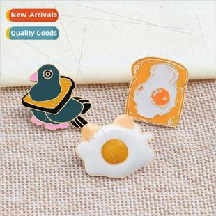 bread corsage omelette Japanese food fun bird alloy cartoon