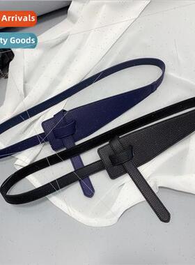 2020 new knotting belt tweed coat belt accessories waist fas