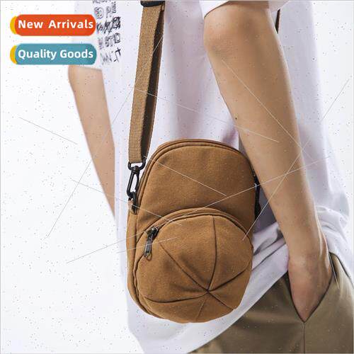 Canvas small bag female new mini cell phone bag ins tide nic