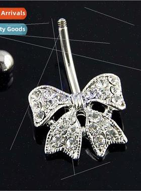 Piercing Belly Dance Jewelry Diamond Ribbon Navel Ring Navel