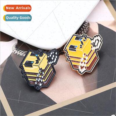 2021 new creative personalised oil drop brooch cartoon zinc