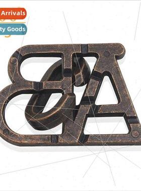 Alloy intellectual clasp Unlocking ring unlocking A. B. C lo