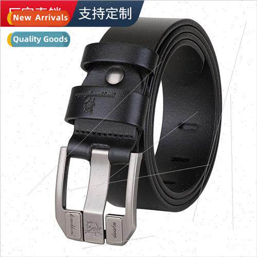 Men belt head leather kangaroo wide needle cowhide belt busi
