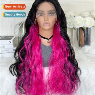 New wig Europe women front lace chemical fiber head covering