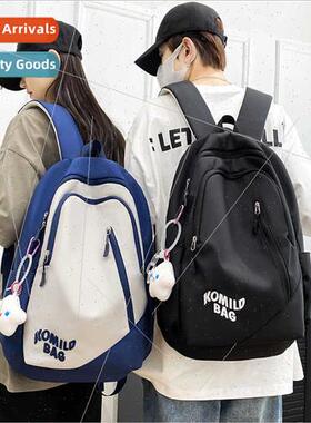 ulzzang shoulder bag female large-capacy color blocking simp