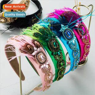 baroque Europe rhinestone headband persona Hair female bands