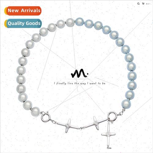 Europe ins West Queen reflective faux cat eye stone beads cr