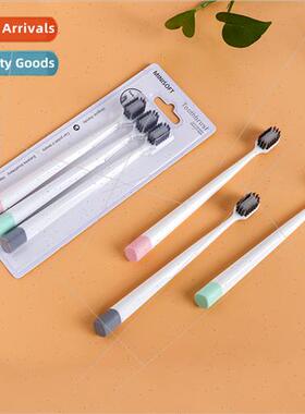 Japan Bamboo Charcoal Soft Bristle Toothbrush Set 3 Adult Cl