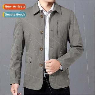 fall new blouse men elderly spring aged Jacket middle