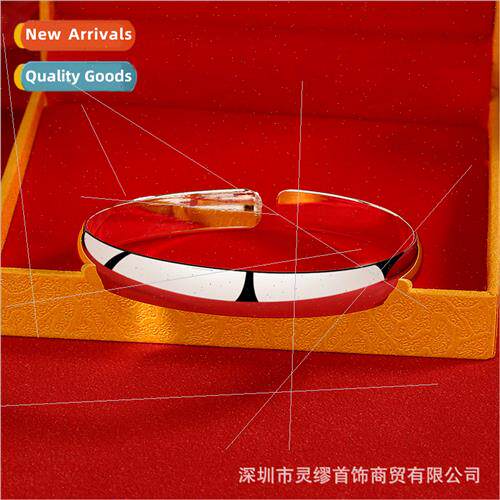 S999 silver-plated glossy bare body toffee bracelet female o