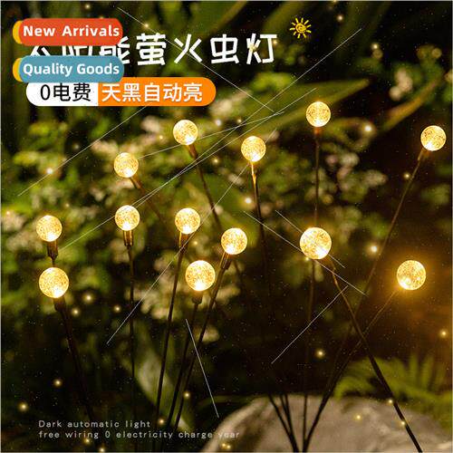 Solar firefly led lights bee orb plug ground colorful lights