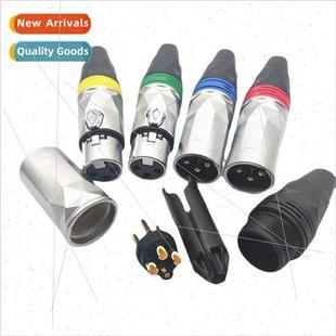 head copper microphone gemstone plug plated XLR gold New pin